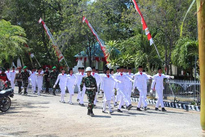 Personel Kodim 1601/ST Ikut Serta Dalam Gladi Kotor Upacara Bendera HUT Kemerdekaan RI ke-79
