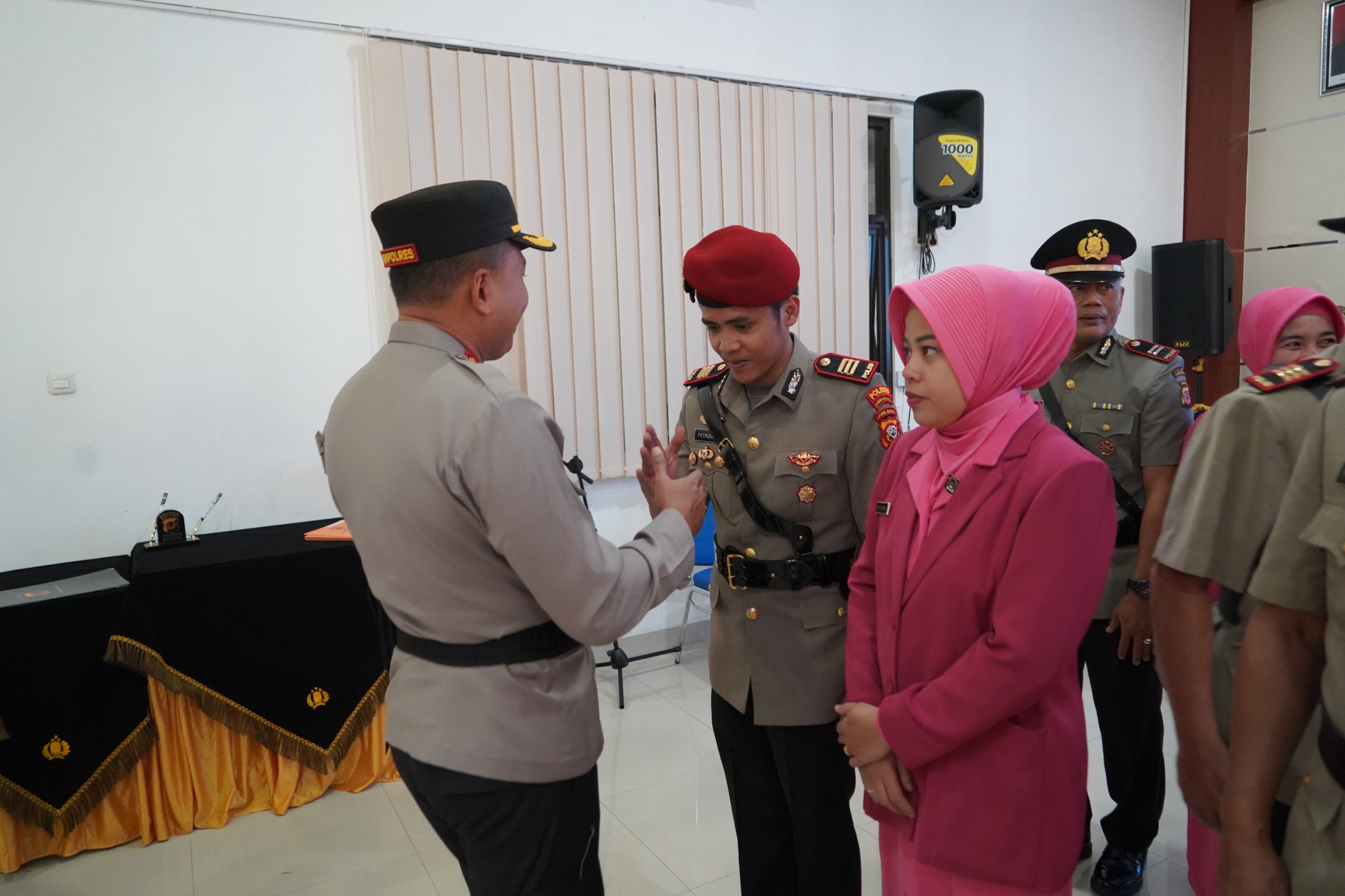 Kapolres Tasik Kota Pimpin Serah Terima Jabatan Kasat Reskrim dan Kapolsek Jajaran