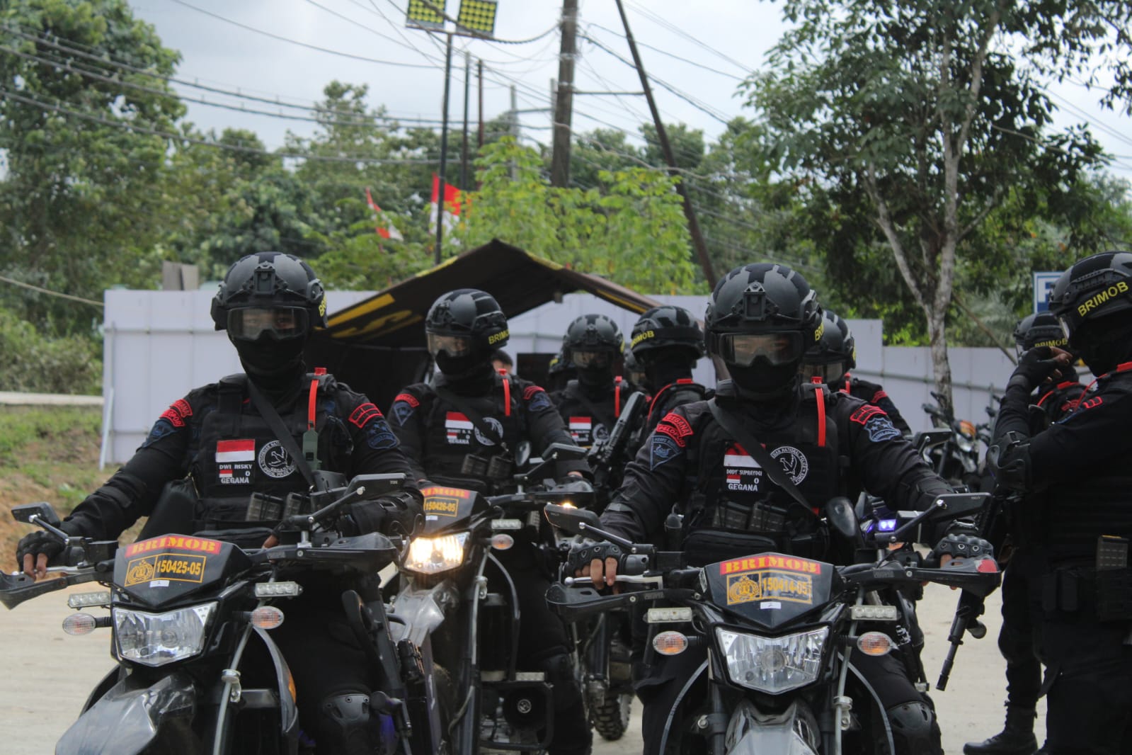 Pasukan Brimob II Korps Brimob Polri amankan Peringatan Hari Kemerdekaan Republik Indonesia ke 79 di IKN