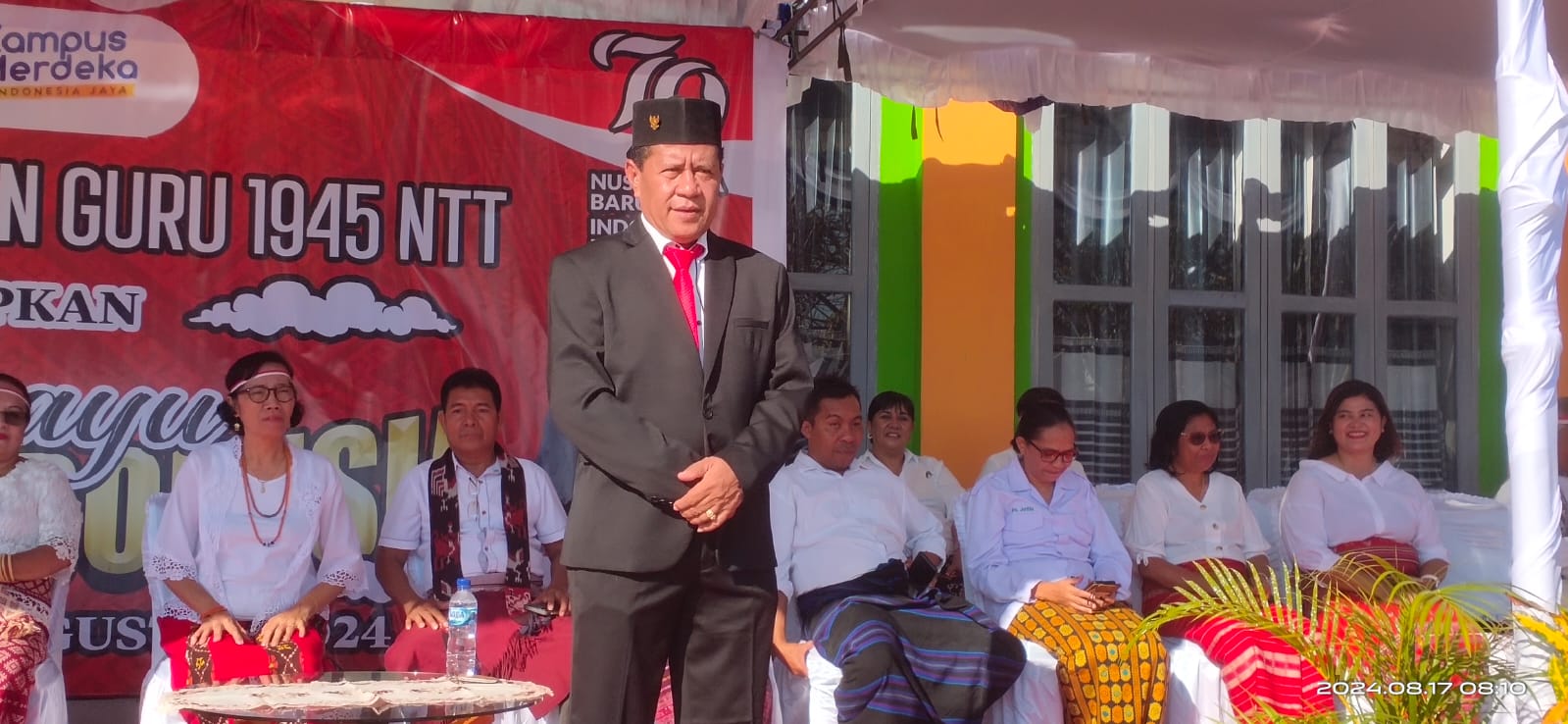 Civitas Akademika UPG 1945 NTT Semarakkan HUT RI ke-79 dengan Semangat Persatuan dan Kemajuan Bangsa