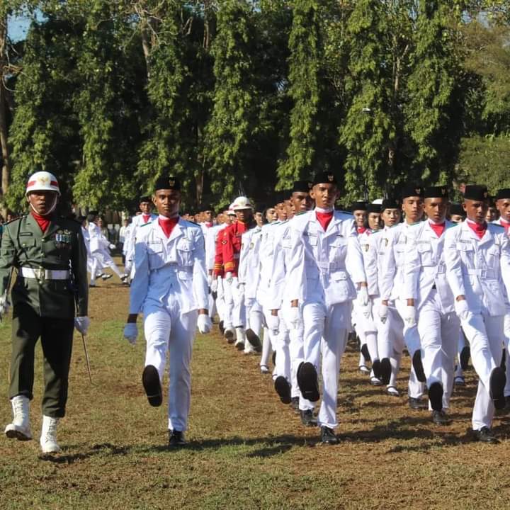 Dandim SBD Apresiasi Kesuksesan Paskibra Kabupaten SBD dalam Upacara 17 Agustus 2024