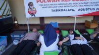 Meriahkan Hari Jadinya ke -76, Polwan Polres Tasik Kota Gelar Kegiatan Donor Darah