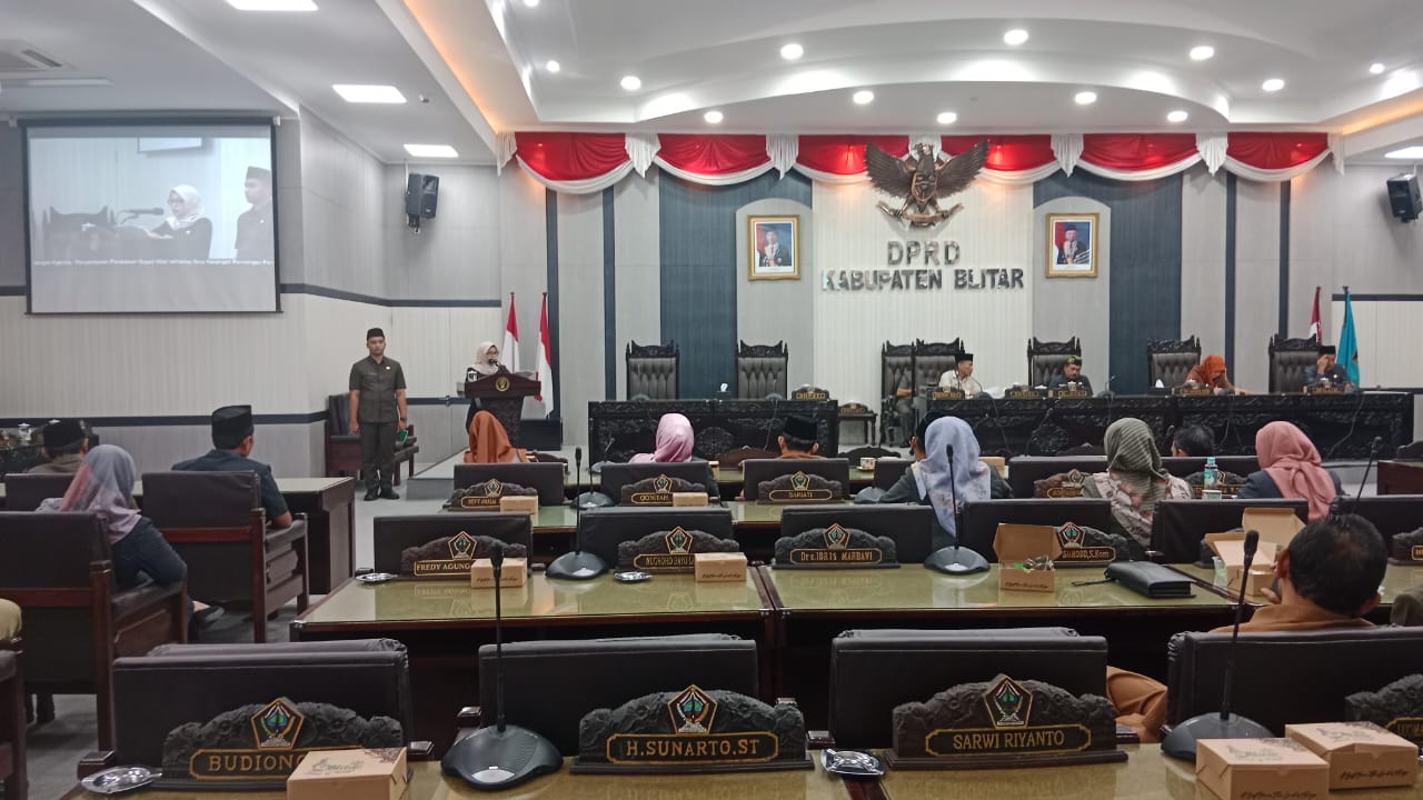 Paripurna DPRD Kabupaten Blitar Hari Ini Penyampaian Bupati Terkait Nota Keuangan 2024