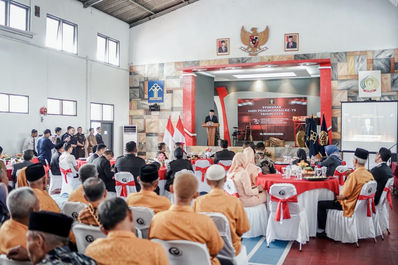 Hadiri Syukuran Pengayoman ke-79, Sekda Ciamis  Apresiasi Kinerja Lapas Kelas IIB Ciamis