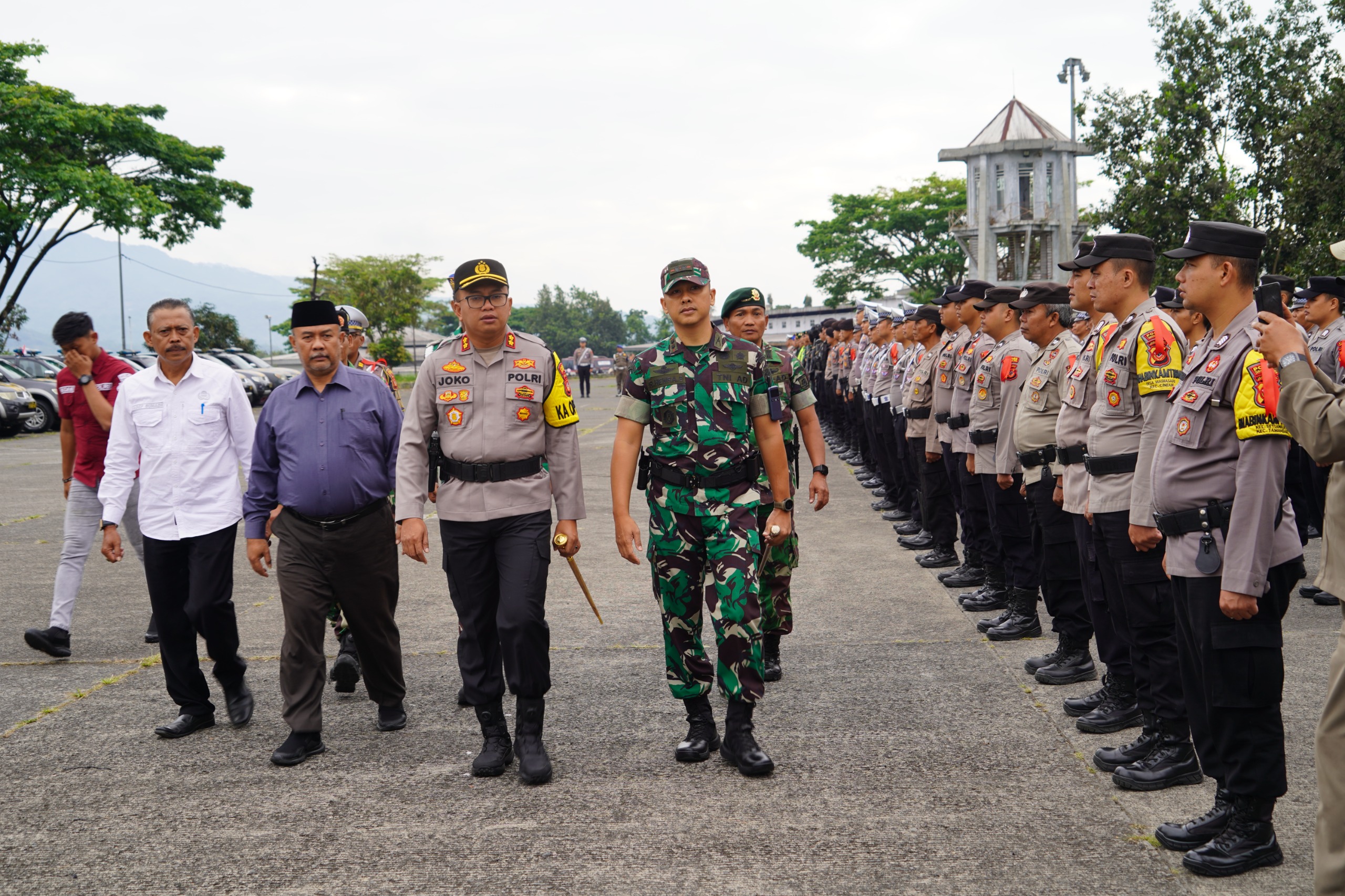 Apel Gelar Pasukan Operasi Mantap Praja 2024, Kesiapan Polres Tasik Kota Dalam Pengamanan Pilkada Serentak 2024