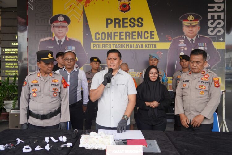 Press Release Polres Tasikmalaya Kota, Ungkap Kasus Tindak Pidana Pencurian Belasan Sepeda Motor