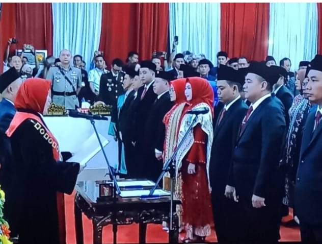 DPRD Tanggamus Gelar Rapat Paripurna Istimewa Pengucapan Sumpah dan Janji Anggota DPRD Tanggamus Masa Jabatan 2024-2029