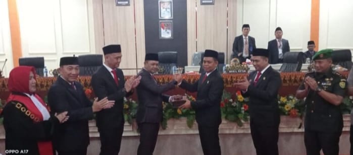 DPRD Tanggamus Gelar Rapat Paripurna Istimewa Pengucapan Sumpah dan Janji Anggota DPRD Tanggamus Masa Jabatan 2024-2029
