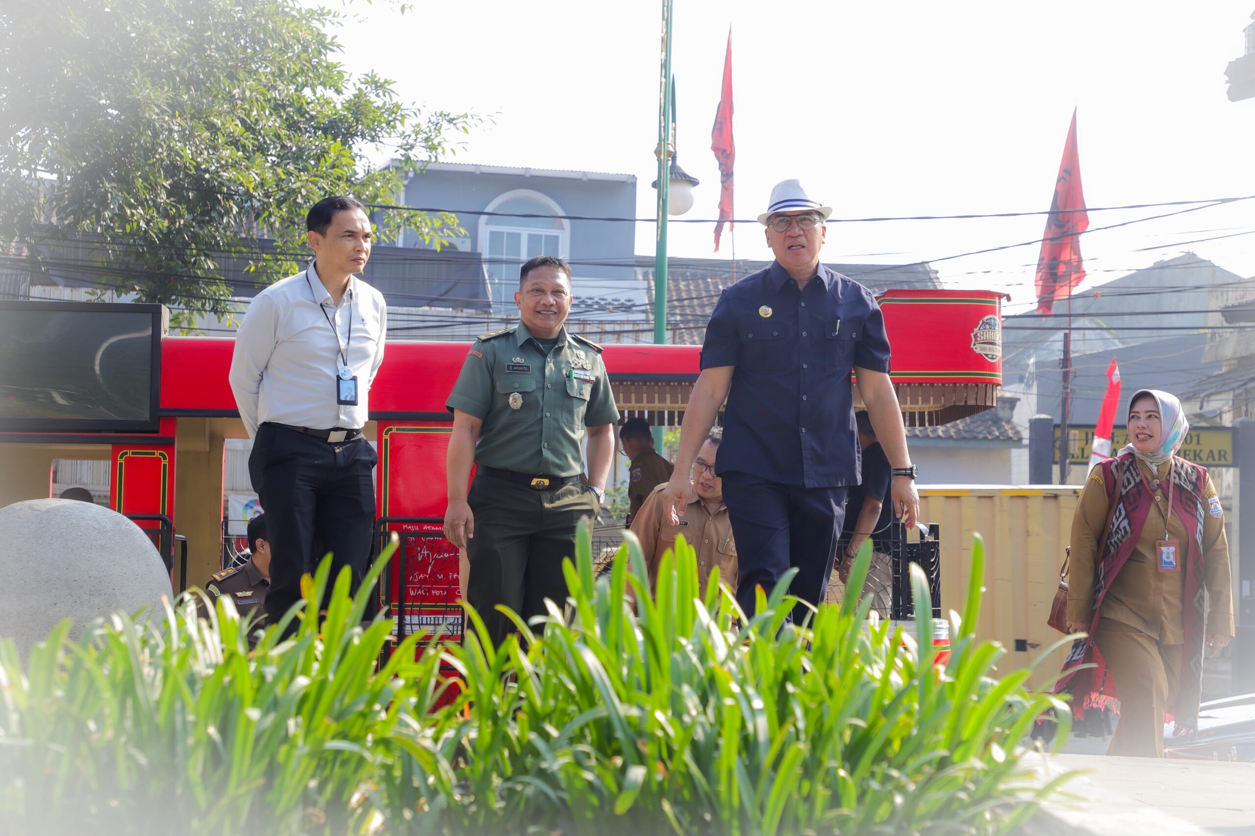 Pj. Wali Kota Cimahi Resmikan Taman Adiraga Dan Taman Segitiga Sriwijaya