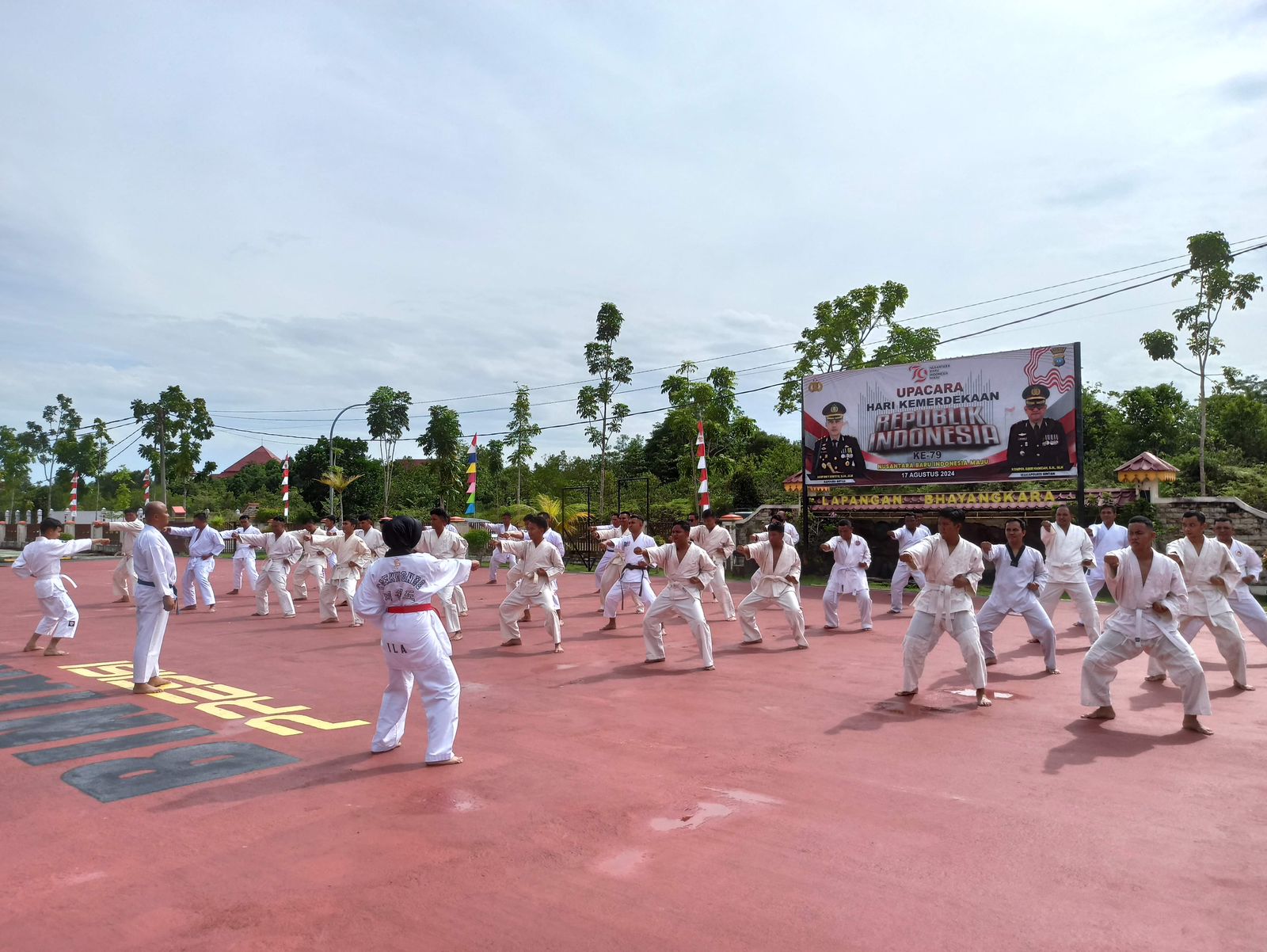 Menjelang Pilkada Personel Polres Bintan Asah Kemampuan Dalam Bela Diri Polri