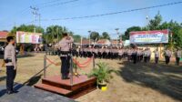 Apel Gelar Pasukan Operasi Mantap Praja Rinjani 2024 Kapolres Bima: Siap Amankan Pilkada