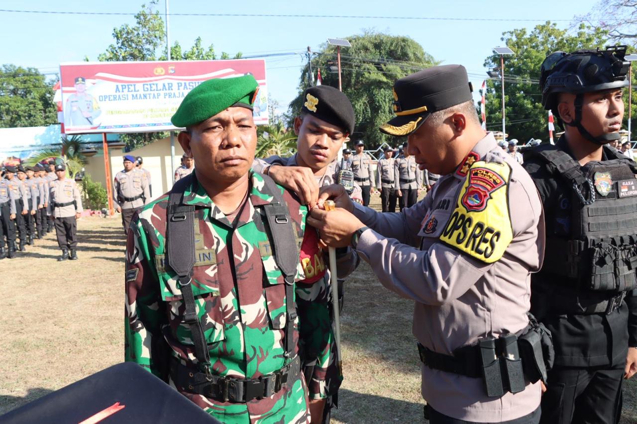 Apel Gelar Pasukan Operasi Mantap Praja Rinjani 2024 Kapolres Bima: Siap Amankan Pilkada