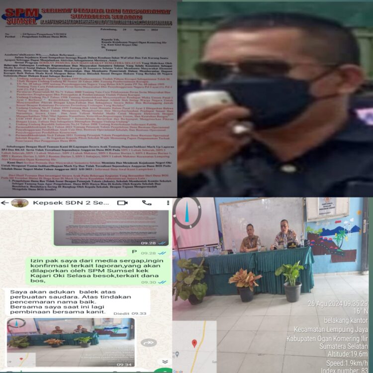 Dugaan Mark Up Dana BOS di OKI Memanas: SPM Ancam Laporkan 10 Sekolah, Ketua K3S Bereaksi Keras!
