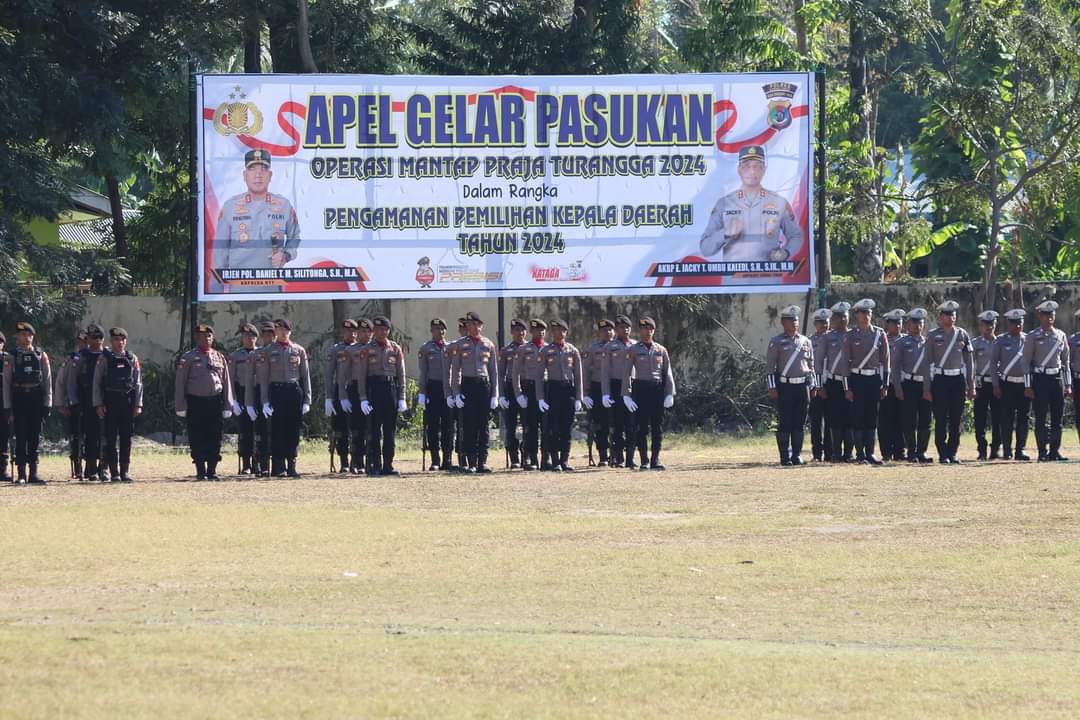 Kasdim 1601/ST Hadiri Apel Gelar Pasukan Operasi Mantap Praja Turrangga 2024