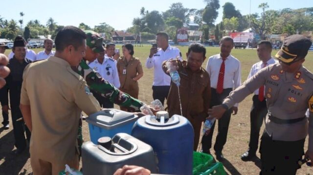 Polres Sumba Barat Musnahkan Barang Bukti Hasil Operasi Pekat Turangga 2024