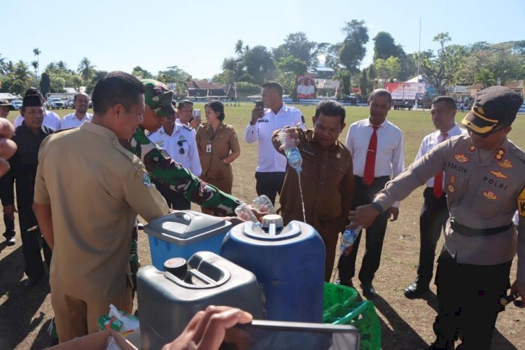 Polres Sumba Barat Musnahkan Barang Bukti Hasil Operasi Pekat Turangga 2024