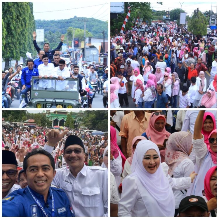 Puluhan Ribun Masyarakat Antusias Antarkan HJ-RI ke KPU