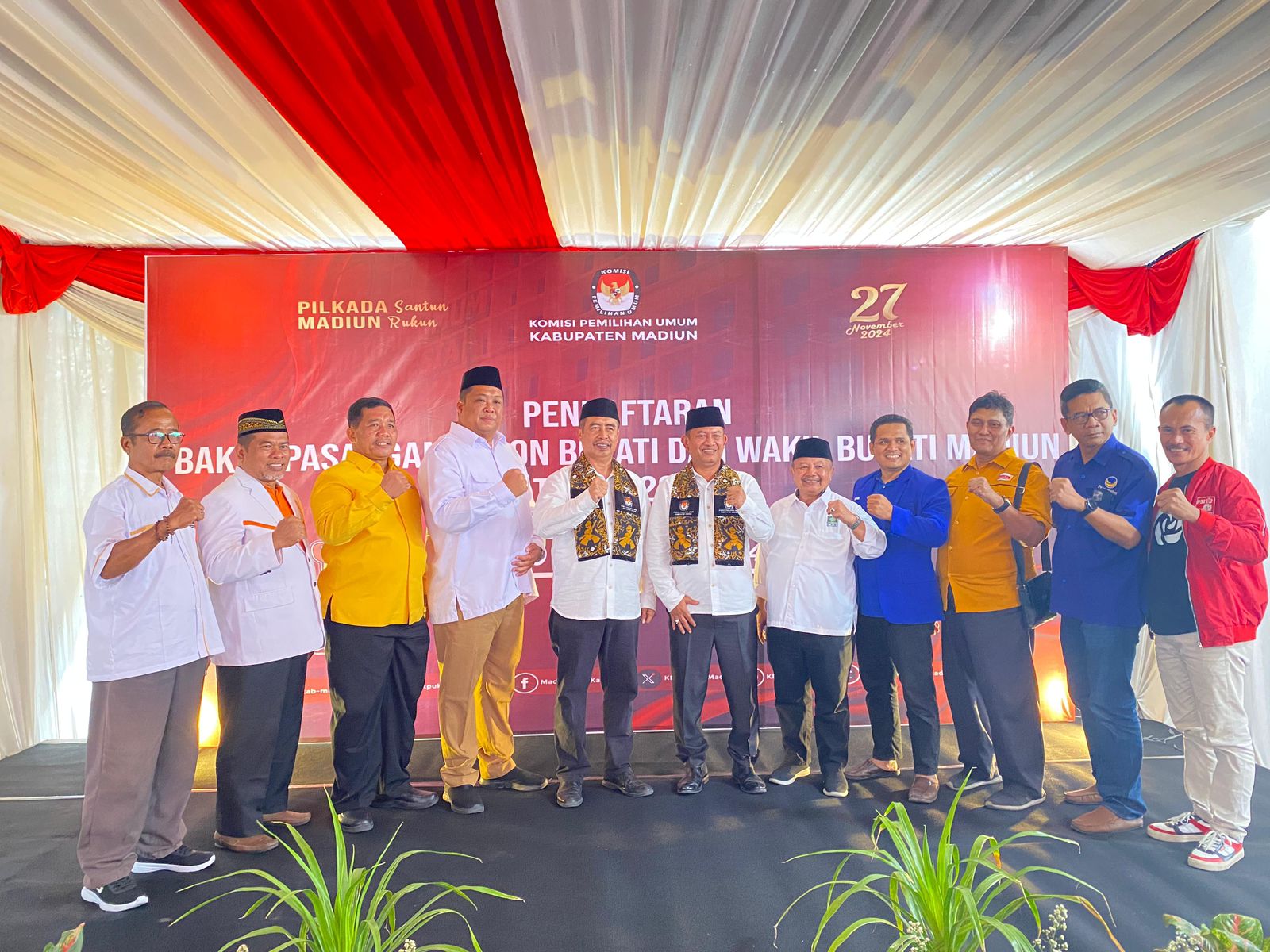 Mantan Bupati Madiun dan Wakilnya 'Duel Adu Arep' dalam Pilkada 2024