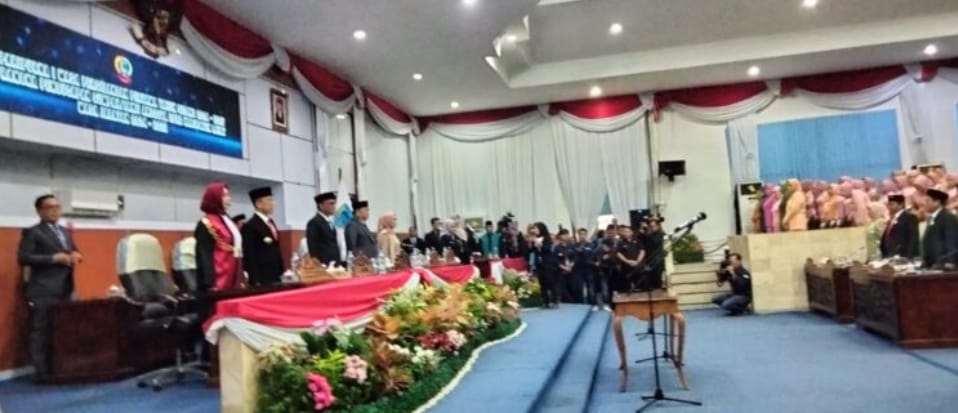 Sidang Paripurna Pelantikan Anggota DPRD Terpilih Kabupaten Lahat  Priode Tahun 2024 - 2029