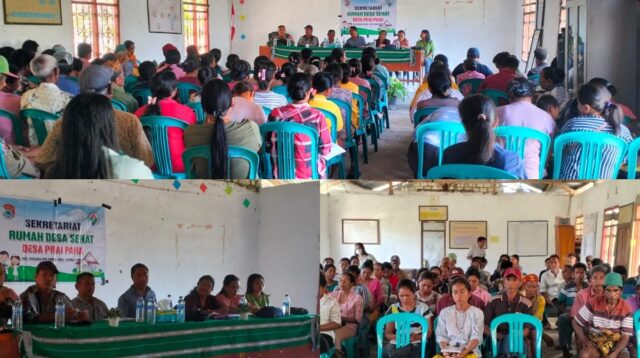 Babinsa Menghadiri Undangan Rapat Rumah Desa Sehat Triwulan Dan Pembagian BLT Tahap III Di Desa Binaannya
