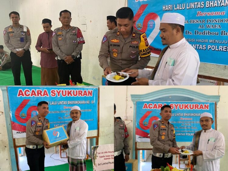 Peringati HUT Lalulintas ke-69, Sat Lantas Polres Bima Gelar Baksos dan Syukuran di Ponpes Al-Wafa Peringati HUT Lalulintas ke-69, Sat Lantas Polres Bima Gelar Baksos dan Syukuran di Ponpes Al-Wafa