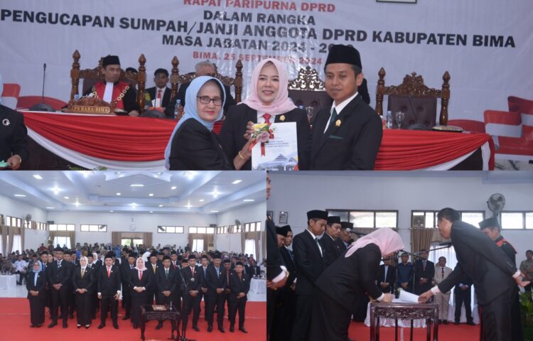45 Anggota DPRD Kabupaten Bima Resmi Bertugas