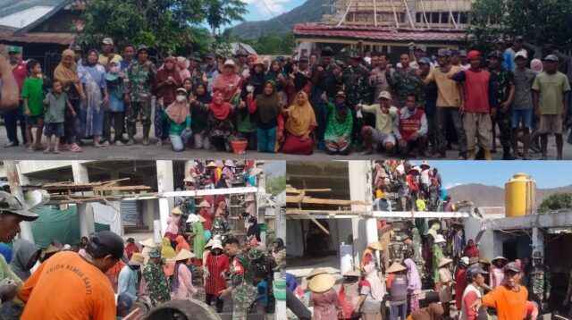 Wadanramil 1608-07/Monta Pimpin Gotong Royong Mesjid Baiturrahman Desa Sakuru