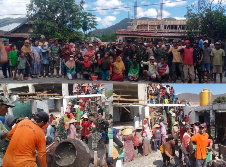 Wadanramil 1608-07/Monta Pimpin Gotong Royong Mesjid Baiturrahman Desa Sakuru