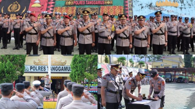 Polres Tanggamus Gelar Pengamanan Aksi Unras Aliansi Muda di Kejaksaan