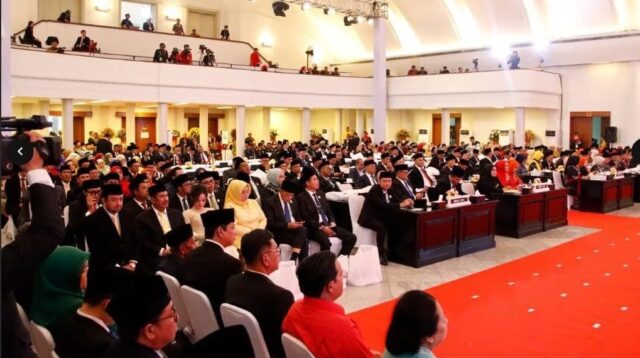 Sebanyak 120 Anggota DPRD Provinsi Jawa Barat Periode 2024-2029 Resmi Dilantik