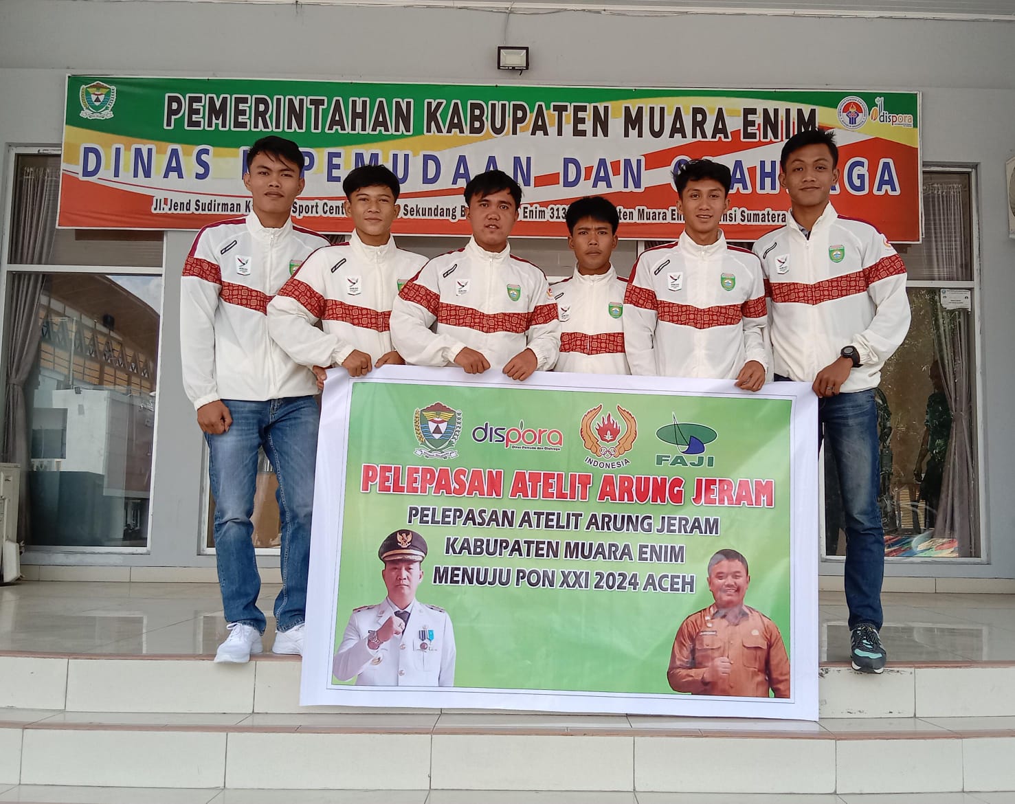 Atlet Putra Arung Jeram Muara Enim Resmi Diberangkatkan Menuju PON XXI di Aceh