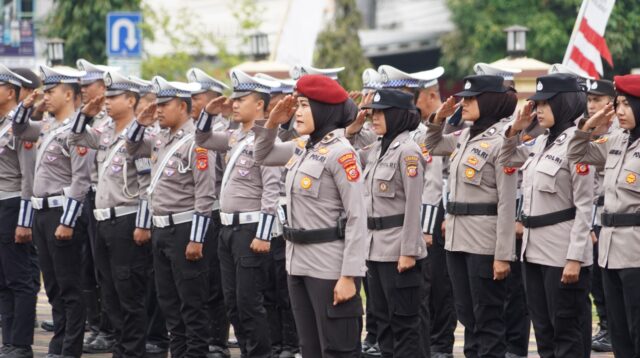 Waka Polres Pimpin Apel Hari Jadi Polwan Ke-76 Tingkat Polres Tasikmalaya Kota