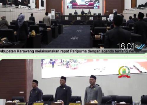Rapat Paripurna DPRD Karawang Usulan Pimpinan DPRD Periode 2024-2029