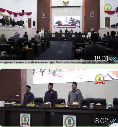 Rapat Paripurna DPRD Karawang Usulan Pimpinan DPRD Periode 2024-2029