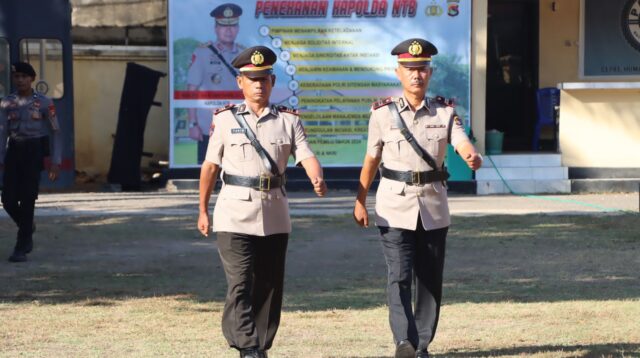 Kapolres Bima Pimpin Sertijab Kapolsek Monta dan Kasi Propam