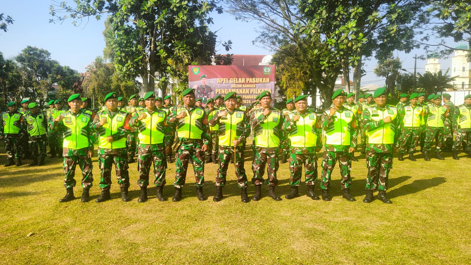 Kodim 0601/Pandeglang Laksanakan Apel Gelar Pasukan Dalam Rangka Pilkada Serentak 2024