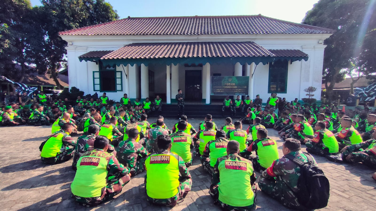 Kodim 0601/Pandeglang Laksanakan Apel Gelar Pasukan Dalam Rangka Pilkada Serentak 2024