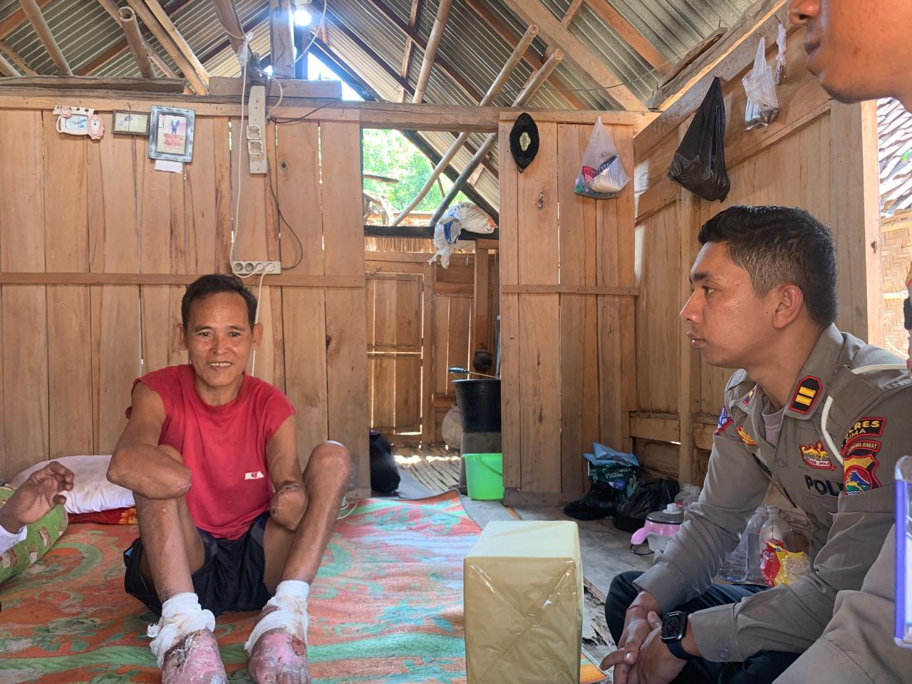 Sambut HUT Lalulintas Ke-69, Sat Lantas Polres Bima Sambangi Disabilitas dan Korban Laka Lantas