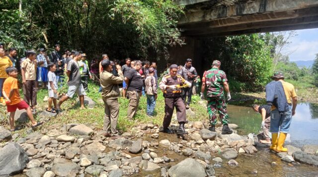 Warga Kp. Unen Di Gegerkan Penemuan Mayat, Dalam Karung Dibawah Jembatan Desa Sukakerta Jatiwaras Tasikmalaya