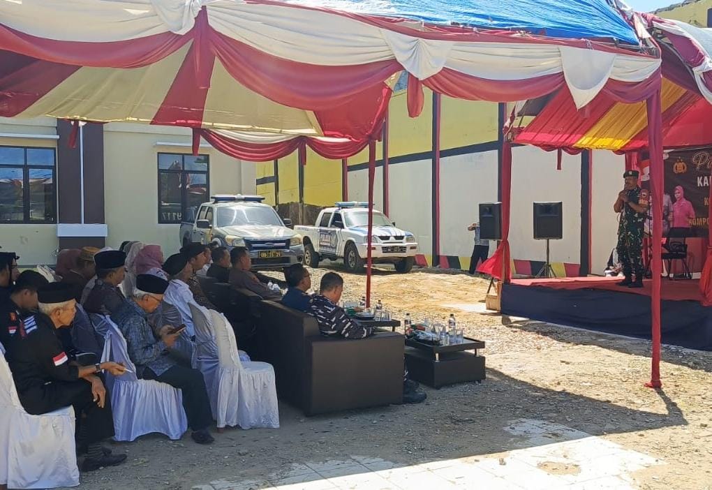 Danramil 0110/Labuan Hadiri Kegiatan Pisah Sambut Kapolsek Labuan