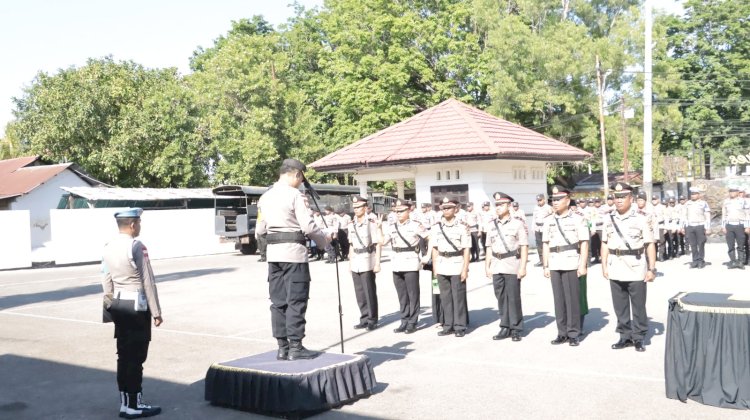 Kapolres Belu Pimpin Pengambilan Sumpah Jabatan Pejabat Baru Wakapolres, Kasat dan Kapolsek, Simak Isinya