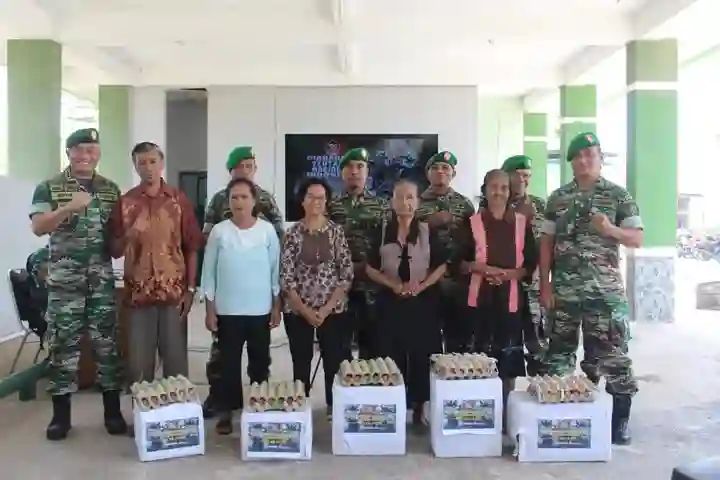Kodim 1629/SBD Gelar Bakti Sosial HUT TNI Ke-79 di Kab. Sumba Barat Daya, Apresiasi untuk Purnawirawan dan Warakawuri