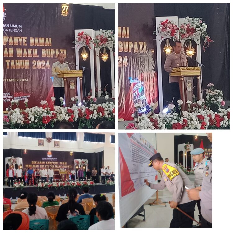 KPU Kab.Sumba Tengah Melaksanakan Kegiatan Deklarasi Kampanye Damai