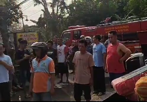 Lupa Matikan Kompor Dapur, Rumah Terbakar Seorang Terluka