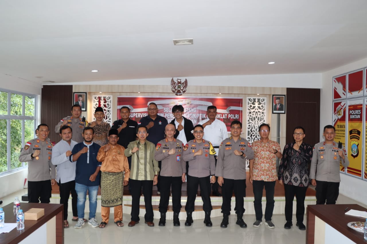 Kunjungan Tim STIK Lemdiklat Polri Di Polres Bintan, Anggota Polri Harus Bijak Bersosmed