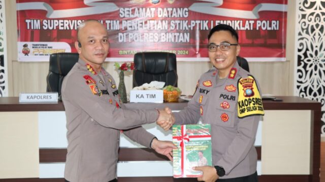 Kunjungan Tim STIK Lemdiklat Polri Di Polres Bintan, Anggota Polri Harus Bijak Bersosmed