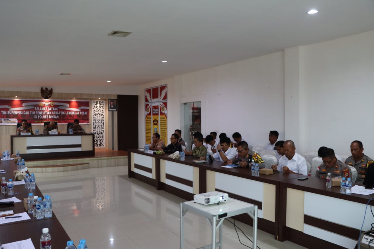 Kunjungan Tim STIK Lemdiklat Polri Di Polres Bintan, Anggota Polri Harus Bijak Bersosmed