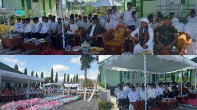 Peran Nyata Babinsa Koramil 1608-04/Woha Dalam Momen HUT Santri Ke-22