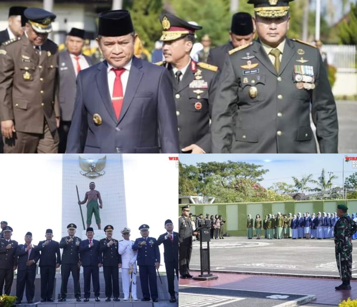 Danrem 162/Wira Bhakti Memimpin Upacara Ziarah Nasional di Taman Makam Pahlawan Majeluk