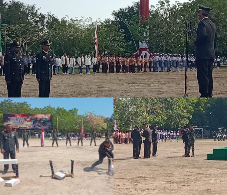 Dandim 1601/ Sumba Timur Selaku Inspektur Upacara HUT TNI Ke-79 Tahun